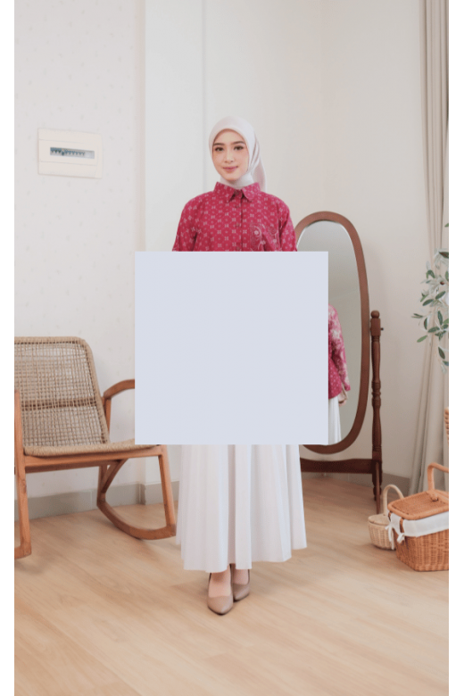 Sora Blouse Burgundy - Atasan Batik Wanita